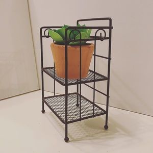 Boho Mini Iron Plant Stand
